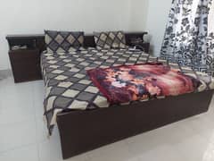 2 double bed set without mattress