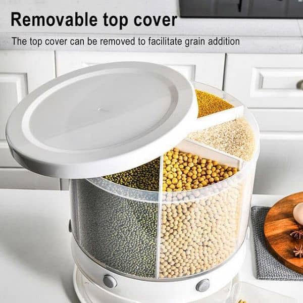 360 Rotating Rice Dispenser 2