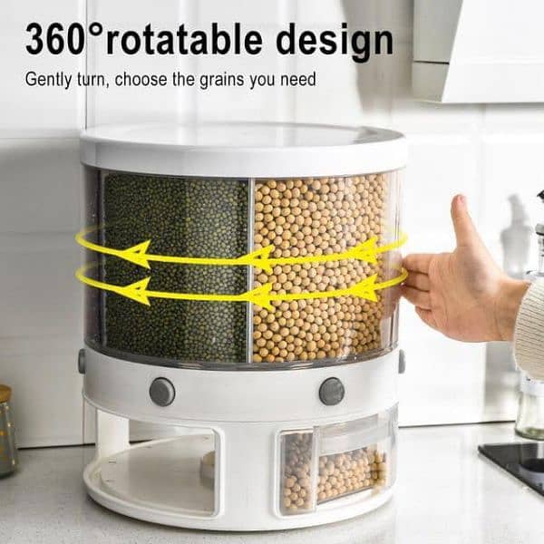 360 Rotating Rice Dispenser 3