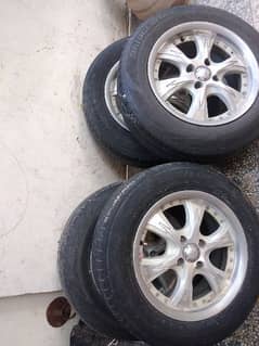 alloy rims with tyres