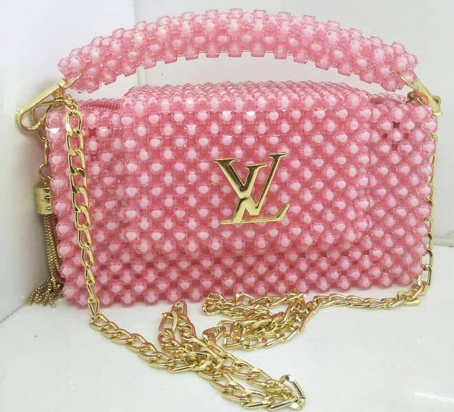 women's Fancy Pearl Hand Bag 3