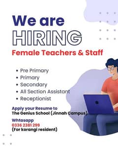 Female Teachers Required
