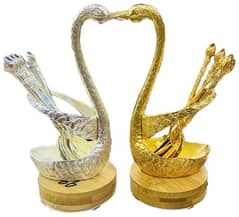 AL-Asry LUXE ORNAMENT  12  Baby Spoon & 2 Duck Holder.