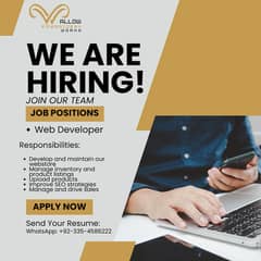 Job Opening: Web Developer