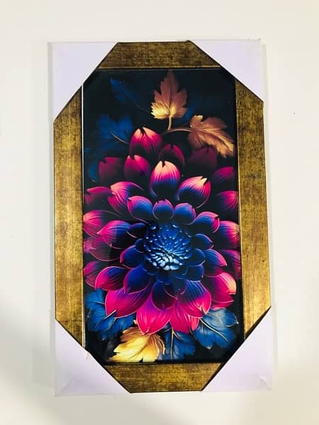 Beautiful Floral Art Poster Frame - High-Quality Material 1