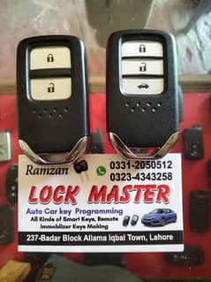 Honda, Suzuki, Toyota, kia smart key remote key maker