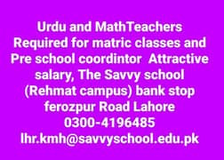 Urdu Teachers