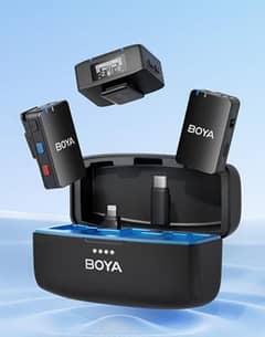 BOYA MIC ALL IN ONE DUAL WIRELESS PROFESSIONAL MICROPHONE