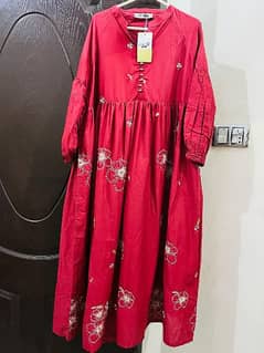 brand new cotton stitched long frock