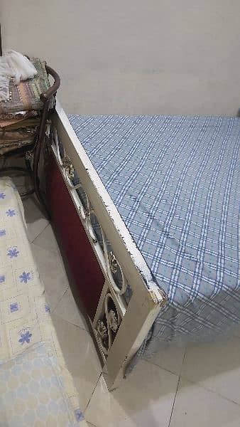 Iron Bed Medium Size with Mattress 1