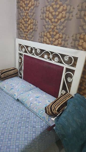 Iron Bed Medium Size with Mattress 3