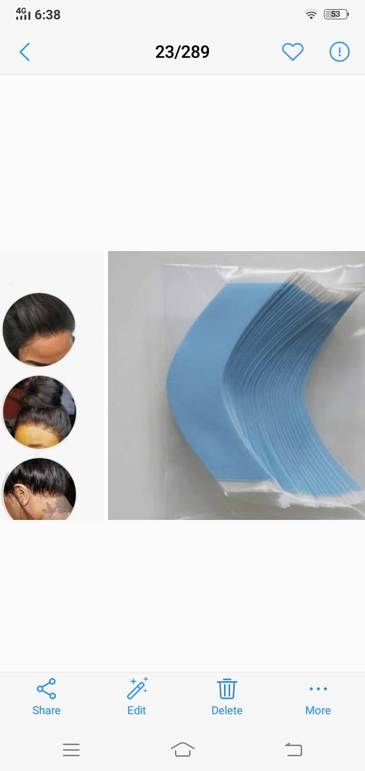 Duballe tape for unit (wig) 2
