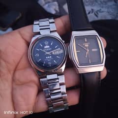 orient and Seiko 5 automatic watches