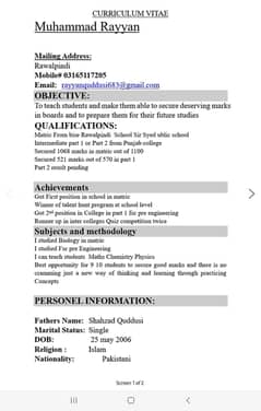 Chem Maths Phy teacher available for class 9 10