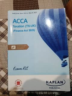 f6 tax acca kaplan exam kit