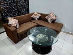 5 Seater L Shapped with Round Table