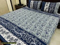 3 PCs crystal cotton double bedsheet