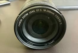 Canon dslr 18-200 mm lens