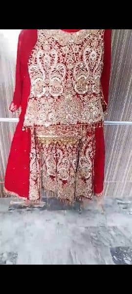 bridal heavy work lehnga 0