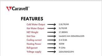 Caravell water despenser Available in whole sale price