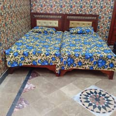 2 Single Bed with Mattress