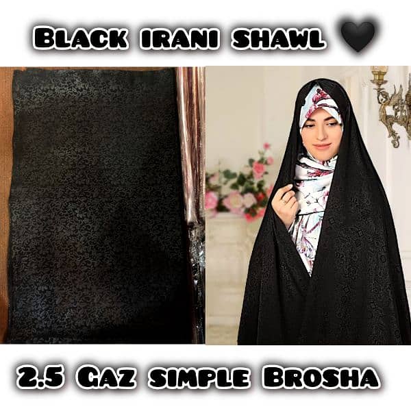 Black irani Shawl 0