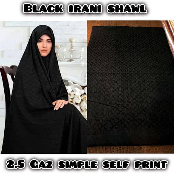 Black irani Shawl 0