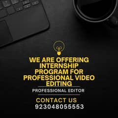 Professional Editing Internship which leads to job