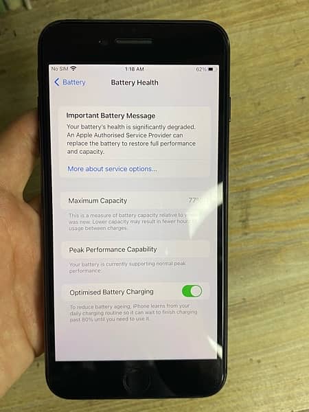 iphone 7 plus 128gb PTA approved with box 6