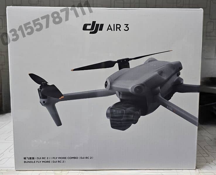 DJI Air 3 FlyMoreCombo RC2 Seal Pack Non Active Drone 2