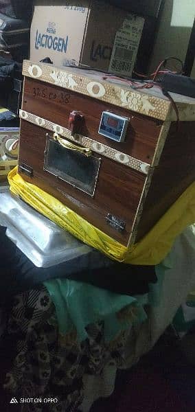 wood Cage & Incubator 40 eggs 12 volt 8