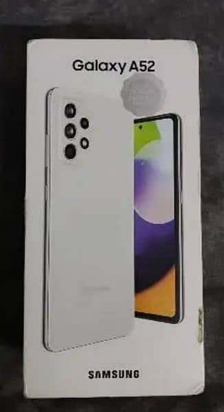 SAMSUNG A52 WHITE COLOUR FULL BOX 10.10 1