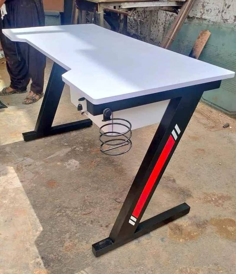 k shape table|Computer table|Study table|Laptop table|workstation tabl 6