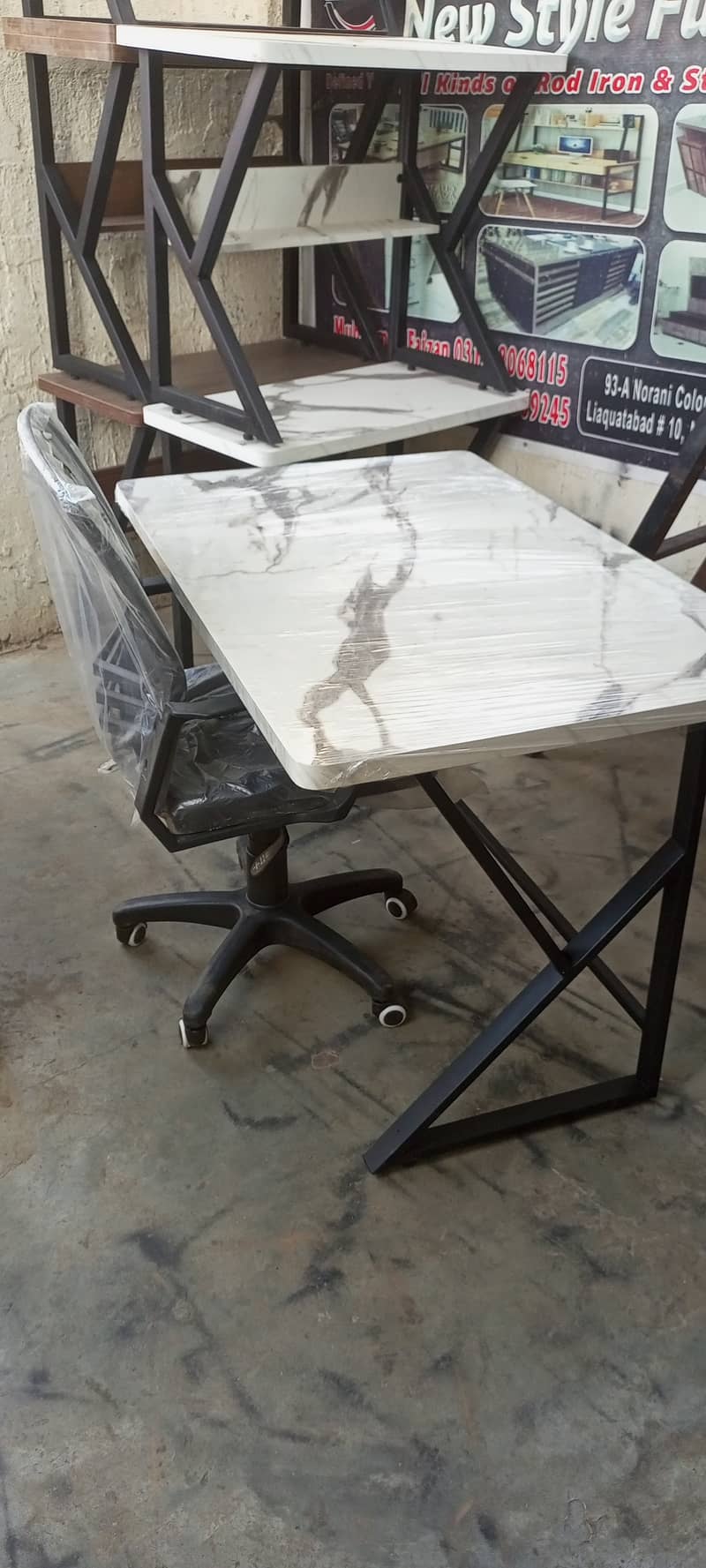 k shape table|Computer table|Study table|Laptop table|workstation tabl 10