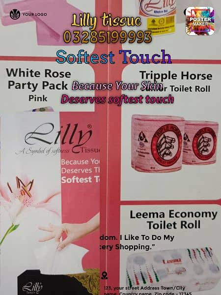 soft tissue / tissue paper / rose petal / kitchen paper /hygine tissue 15