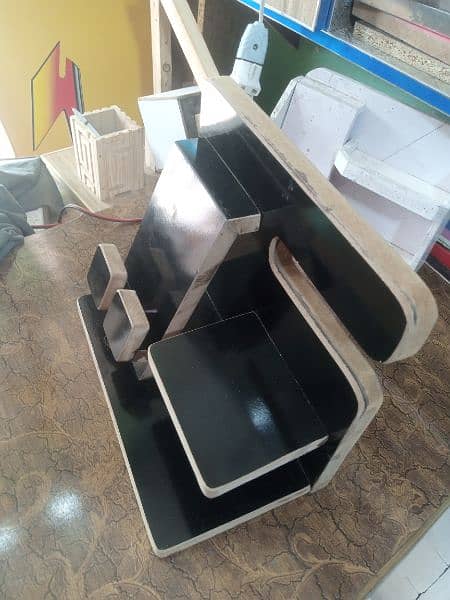 High quality MDF mobile charging stand available 5