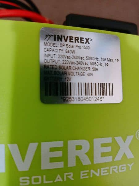 INVEREX SOLAR UPS INVERTER 100% WORKING 10