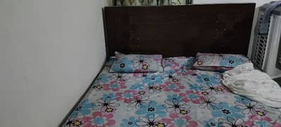 bed with side table for sale