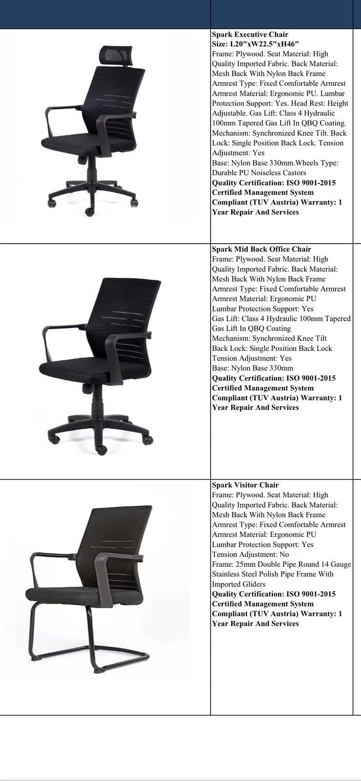 auditorium chairs/Computer Chair/Executive Chair/Revolving chair 15