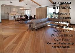 Vinyl Floor Tiles/Wood Floor/Artificial Grass/Wallpapers.