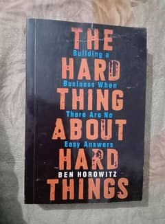 The Hard Thing About Hard Things