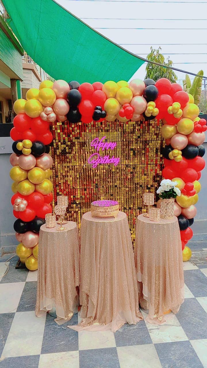 BALooN decor/birthday party/Office decoration/Catering/ Dj/Lightning 1