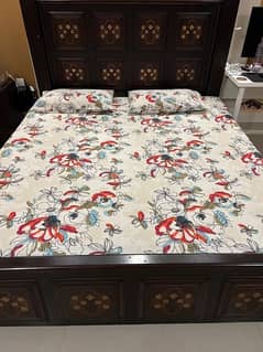 Wooden Bed in Good Condition