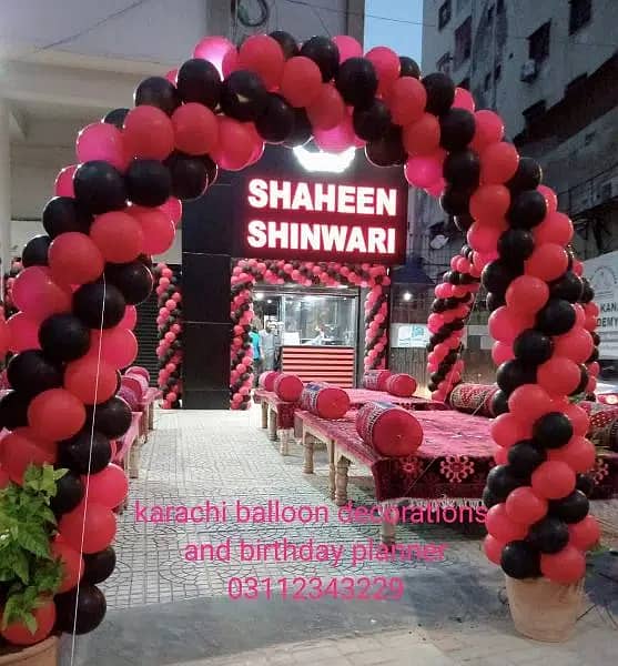 birthday decore/ baloon decore/Aqeeqa decore / jumping/ magic show 17