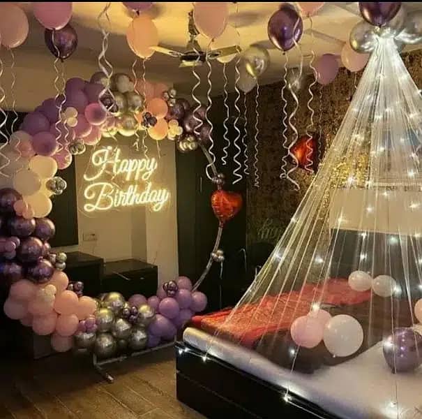 birthday decore/ baloon decore/Aqeeqa decore / jumping/ magic show 12