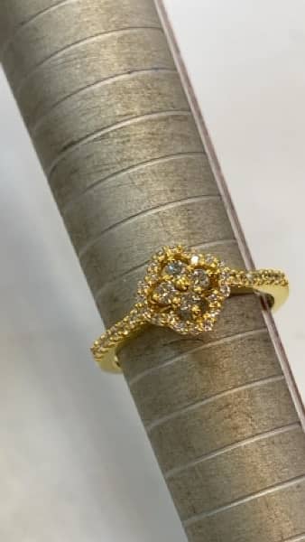 Diamond studded Gold ring 0