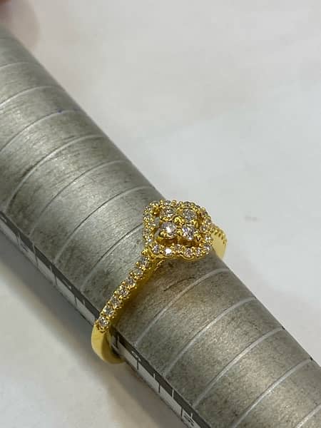 Diamond studded Gold ring 1