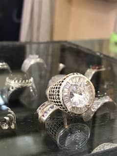 White Zircon Stone 100% Original