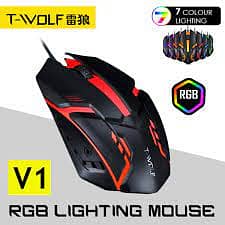 Mouse With 7 LED RGB Backlit | RGB Mouse Wired Gaming Mouse | Latest M 1