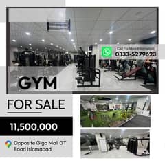 Running GYM For sale with good profit